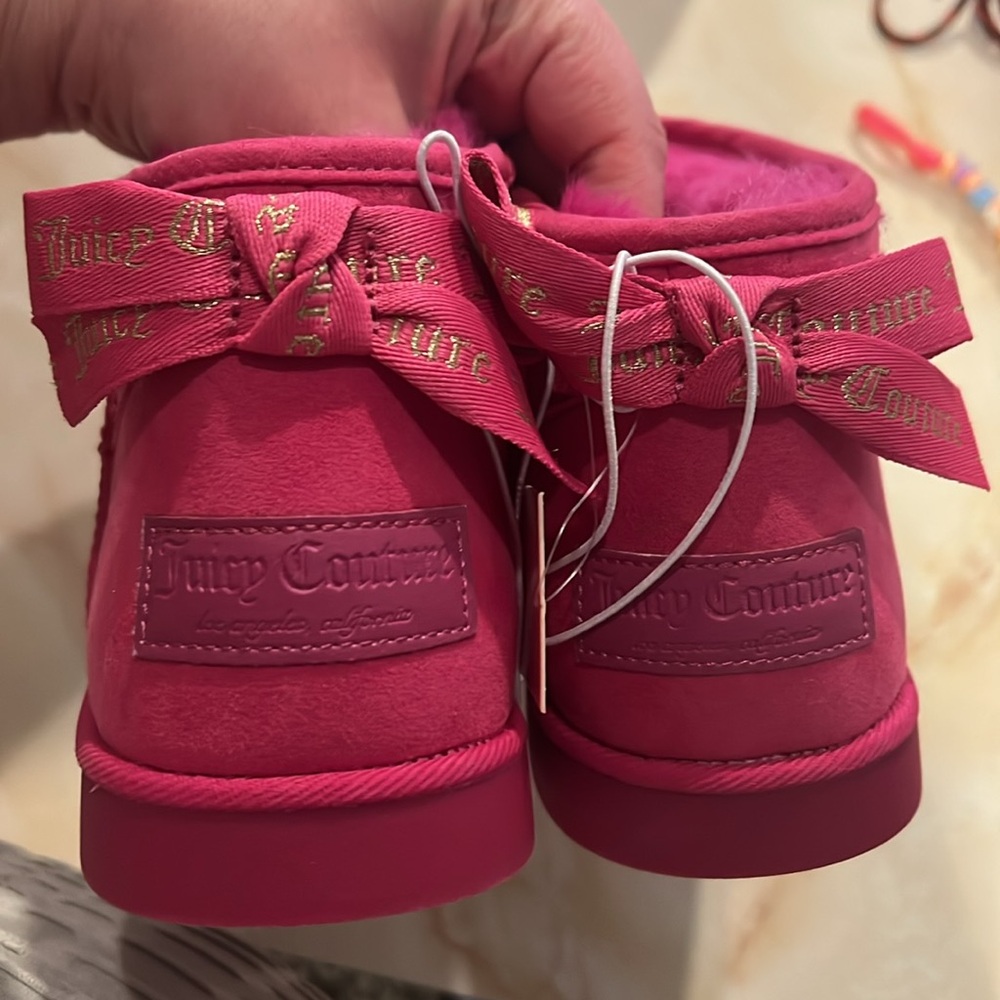 NWT Women's pink Juicy Couture Olden Mini Platform Cold Weather Booties (9) - Picture 4 of 4